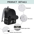 thumbnail image 4 of Mystical Moon and Stars Pattern Travel Backpack Comfortable Carrying Vintage Backpack with Durable Oxford Material Large Capacity Anti-theft Multifunctional Design for Daily Commuting and Outdoor Acti, 4 of 4