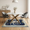 thumbnail image 3 of ODIKA Navy Nautical Symmetrical Octopus Tentacle Wave Border Animals Easy Care Kids Safe for Small Living Room, Playroom, Bedroom, 3 of 7