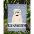 thumbnail image 3 of Carolines Treasures BB5704GF English Bulldog White Welcome Garden Size Flag, 3 of 3