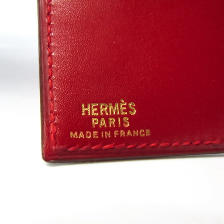 Hermès - Authenticated Wallet - Leather Red for Women, Good Condition