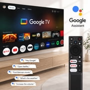 HAPPRUN Official Licensed Google TV Smart Projector, 4K Projector with WiFi & Bluetooth, Dolby Sound, Auto Focus & Keystone, Built-in Streaming Apps, 400 ANSI Movie Projector for Indoor & Outdoor
