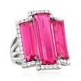 thumbnail image 4 of Ross-Simons 10.45 ct. t.w. Pink and White Topaz Ring in Sterling Silver, Women's, Adult, 4 of 8