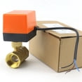 Water System 3/4-Inch Brass Motorized Ball Valve, 2-Way, 3-Wire, 220V ...