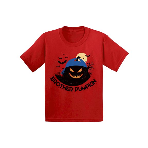 Awkward Styles Halloween T-Shirt Brother Pumpkin Toddler Shirt