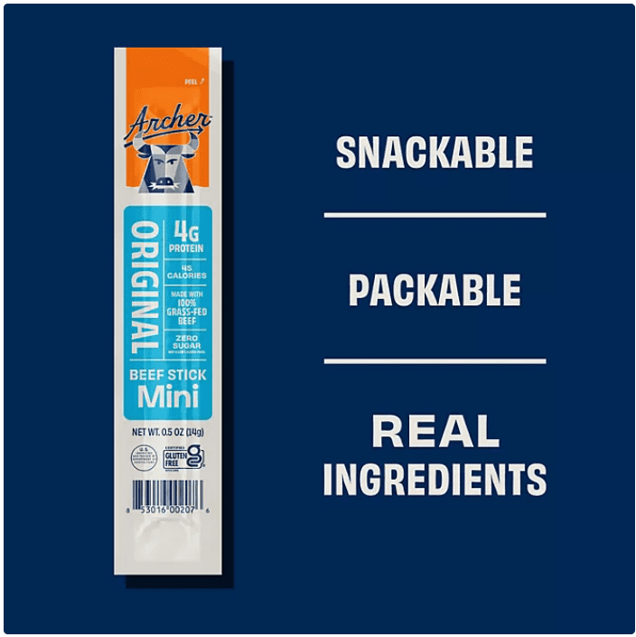 Country Archer Original Mini Beef Sticks, 0.5 oz, 24 pk.