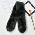 thumbnail image 6 of RUISINERY Luxurious Faux Furs Scarf Collar for Women Winter Fall Fashion Crosses Shawl Wrap Evening Party Warm Furry Stoles Shrug, 6 of 7