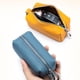 thumbnail image 5 of Cartera de cuero Minnieouse para mujer con llavero y organizador de tarjetas Azul claro, 5 of 6