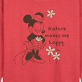 thumbnail image 2 of Disney Standard - Minnie Nature Makes Me Happy - Women's Lightweight French Terry Pullover, 2 of 5