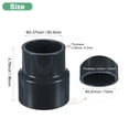 thumbnail image 3 of Uxcell 1-Pack Conector de Reducción de Tubo, Acoplamiento Reductor Recto de 2-1/2"*2", Gris, 3 of 6