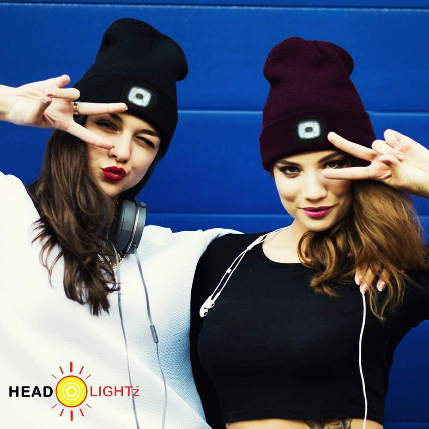 Head Lightz LED Unisex Warm Knit Beanie 