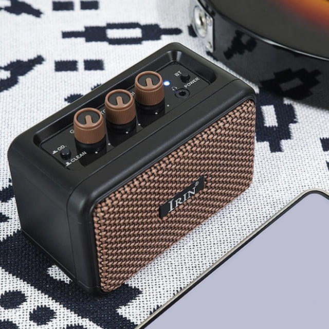 Amplificador de guitarra eléctrica, amplificador de guitarra Bluetooth recargable de 5W, amplificador de guitarra de práctica para práctica en sala de viajes