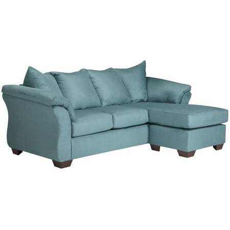 Flash Furniture Signature Design By Ashley Darcy Sofa Chaise In Sky Flash Furniture Signature Design By Ashley Darcy Sofa Chaise In Sky Microfiber