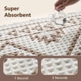 thumbnail image 4 of SIXHOME Waffle Bath Mat Non-Slip Bathroom Rug Super Absorbent Quick Dry Soft Textured Boho Bath Rug Washable Thick Shower 24"x36" Floor Mat Cream, 4 of 8