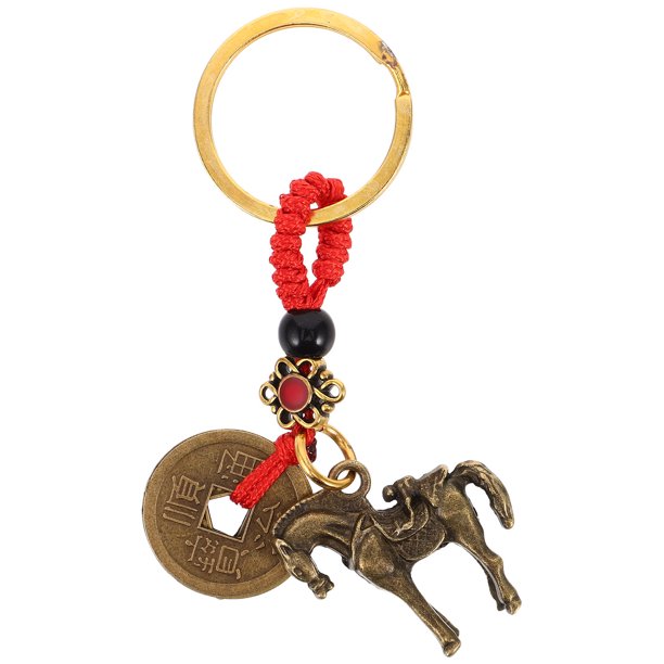 YSNOOWE Adorno Colgante De Latón Dorado Para Con Amuleto Chino Suerte Y Protección Feng Shui