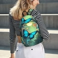 thumbnail image 4 of Defioc Enchanted Forest Butterfly A for Canvas Backpack,Travel Rucksack Unisex Knapsack Laptop Backpack for Work & College -Medium, 4 of 7