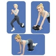 thumbnail image 5 of Hyknon Ab Roller Wheel for Core Workout, Core Coaster Abs Training Machine with Knee Pads Smooths Rolling, Stable Fitness Exercise Discs Equipment at Home, Slide Fitness Trainer for Men Women, Black, 5 of 6