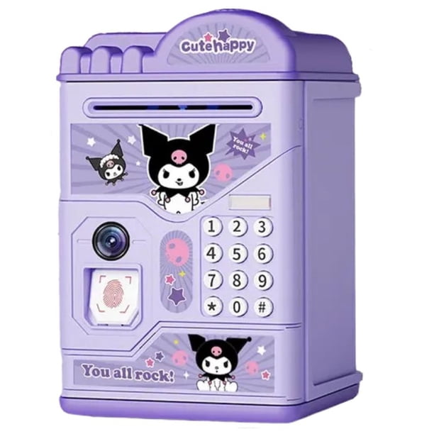 Kuromi-hucha de dibujos animados de Cinnamoroll Pochacco My Melody, hucha Kawaii para niños, solo entra y sale de la hucha