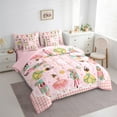 thumbnail image 3 of Homewish Kawaii Nutcracker 7-Piece Twin Bedding Sets For Children Teens Adults,Happy Christmas Xmas Bedding Comforter Set,Geometric Plaid Breathable Sheet Sets,Ballet Dance Room Decor,Reversible, 3 of 8