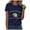 Navy, variant on Duqingm America 250 Tshirt Women's 250th America Anniversary Casual Printed Crew Neck T-Shirt USA Flag Tee 250 Years of Freedom Shirt Pink,XL