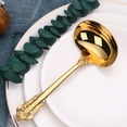 thumbnail image 3 of Milue Soup Spoon Round Soup Scoop Light Luxury Hotel Restaurant Public Spoon, 3 of 10