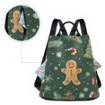 thumbnail image 5 of FORMRS Women's Travel Backpack Purse Anti-Theft Hidden Pockets Casual Shoulder Bag, Christmas Gingerbread, 5 of 7