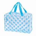 thumbnail image 1 of Sky Blue Transparent PVC Toiletry Organizer: Waterproof, Dust-Proof Travel Cosmetic Bag with Modern Minimalist Design – Lightweight & Compact Storage Pouch for Toiletries, Skincare, and Makeup, 1 of 5