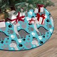 thumbnail image 3 of FMSHPON DinosaursPaws Xmas Christmas Tree Skirt Stand Mat for Holiday Party Decoration Indoor Outdoor 36 inches, 3 of 3