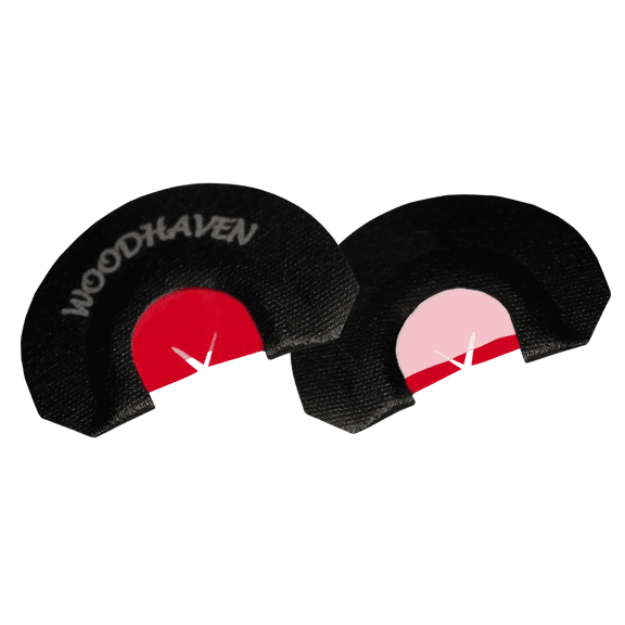 Woodhaven WH302 Red Ninja Power V Diaphragm Call Triple Reed Turkey Hen Sounds Attracts Turkeys Black