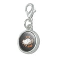 thumbnail image 2 of It's a Trap Cat Belly Rubs Funny Antiqued Bracelet Pendant Zipper Pull Charm with Lobster Clasp, 2 of 4
