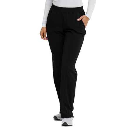 Motion By Barco MOP002 Women's Three Pocket Cargo Rib Waist Scrub Pant Black S