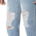 thumbnail image 3 of Pantalon De Mezclilla Para Mujer Mom Jeans Casual Rotos, 3 of 4