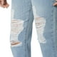 thumbnail image 3 of Pantalon De Mezclilla Para Mujer Mom Jeans Casual Rotos, 3 of 4