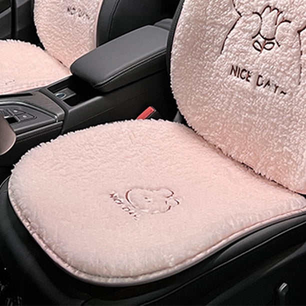 Accesorios universales para cojines de asiento de automóvil, protección amigable con la piel Durable antideslizante Cómodo lindo protector de Asiento delantero de conejo Salvador Cojín del asiento