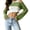 Green, variant on Women Mesh Crochet Crop Top Y2K Long Sleeve Hollow Out Cropped Knit Sweater Beach Vacation See Through Cover Ups White S