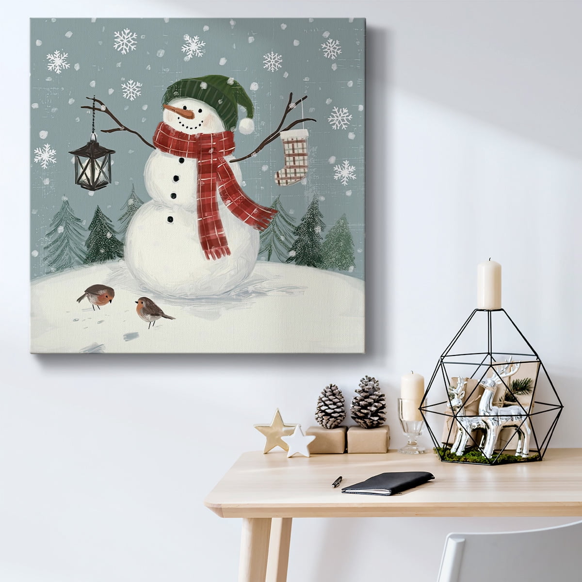 Jolly Snowman II- Gallery Wrapped Canvas