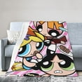 thumbnail image 2 of The Powerpuff Girls Bed Blanket Air Conditioner Quilt Ultra Soft Flannel Blanket All Season Fuzzy Blanket Reversible Fluffy Plush Blanket 60"X50", 2 of 8
