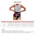 thumbnail image 5 of Traje de baño de una pieza sin espalda a rayas con cuello redondo para mujer - Talla S, 5 of 5