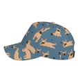 thumbnail image 5 of Qekee French Bulldog Yoga for Unisex Classic Polyester twill fabric Baseball Cap Soft Unconstructed Adjustable Size, 5 of 9