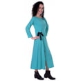 thumbnail image 2 of Moomaya Full Sleeves Maxi Dress Long Button Down Solid Casual Slit Dresses, 2 of 6