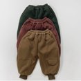 thumbnail image 5 of LYMAYTER Infant Unisex Fleece Pants Boys Girls Thickened Warm Trousers Toddler Jogging Sweat Pants for 0-7 Years, 5 of 9