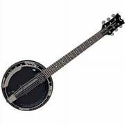 Dean Backwoods 6 Acoustic-Electric Banjo, 15 lbs, Black Chrome