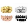 thumbnail image 3 of Hip Hop Braces Top & Bottom Teeth Grill Bling Teeth Silicone Set Christmas Jewelry Halloween Cosplay Party Gift, 3 of 7