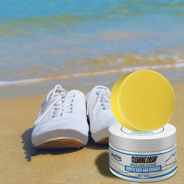 Limpiador para el hogar Crema limpiadora de zapatos Limpieza abrillantador de limpieza multifuncional Quitamanchas profesional para el mantenimiento del calzado 100g calzado deportivo Salvador Limpiad...