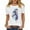 White^1, variant on Womens Summer Tops, Women's Clothes, Casual T Shirts, Business Sun Shirt, Owl Graphic Tee, Office Wear, Blouses for Women, White T Shirt White^ L