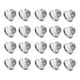 thumbnail image 2 of Base de Broche perfecl 20 Piezas Metal Plateado 16mm Con Pasadores de Seguridad, 2 of 8