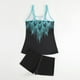 thumbnail image 5 of Trajes de baño tankini para mujer Trajes de baño vintage estampados para mujer Trajes de baño conservadores Traje de baño bikini con falda de playa estampada para mujer, 5 of 6
