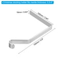 thumbnail image 2 of Unique Bargains Christmas Stocking Holders, 4pcs Stocking Holder Stand Metal Reusable Right Angle for Fireplace Decorations, Silver, 2 of 5