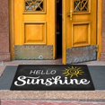 thumbnail image 2 of Kwasome Carpets Multicolor Letter Prints Holiday Mats Welcome Door Mats Polyester Door Mat Beach Non Floor Mat 1Pc Doormat For The Front Door Patio Porch Farmhouse, 2 of 5