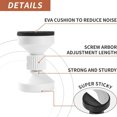 thumbnail image 6 of SNNROO 4pcs White Adjustable Threaded Bed Frame Anti-Shake Tool for Bed, Headboard Stoppers, Bedside Headboards Prevent loosening Anti-Shake Fixer, Easy Install (Upgrade Version, 5.9-6.7cm), 6 of 7