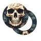thumbnail image 2 of Disketp Vintage Leaf Flower Skull Funda Redonda para Taburete, Funda de Cojín para Silla de Bar Suave y Elástica-13 inch, 2 of 7